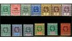 SGH34a-H46a. 1915 Set of 13. Small "F" in "FRENCH"...