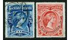 SG41-42. 1898 2/6d Deep blue and 5/-Red. Set of 2. Both superb..