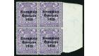 SG57a. 1923 3d Bluish violet. "No Accent". Superb fresh sheet...