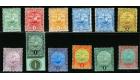 SG77-88. 1906 Set of 11. All superb fresh mint...