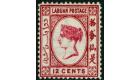 SG9a. 1880 12c Carmine. 'No right foot to second Chinese charate