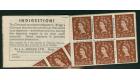 SG543b. 1957 5/- Booklet Amazing Mis-Fold Error Pane