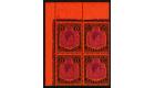 SG121e. 1952 £1 Bright violet & black/scarlet. 'Perf 13'. Brill