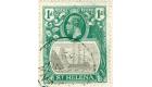 SG98c. 1922 1d Grey and green. 'Cleft Rock'. Used on picture...