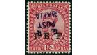 SG M41Var. 1915 12a Carmine-lake. 'Handstamp Inverted'. Superb f