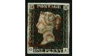 1840. 1d Black. Plate 2. Lettered O-A. Superb fine used...