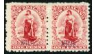 SG1 Variety. 1902 1d Carmine. 'Violet Handstamp'. Brilliant...