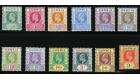 SG45-56. 1902 Set of 12. Superb fresh mint...