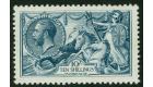 SG417. 1919 10/- Dull grey-blue. Post Office Fresh...