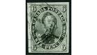 SG10. 1852 6d Greenish grey. Superb fine used...