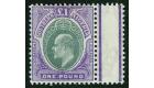 SG32. 1906 £1 Green and violet. A brilliant fresh mint marginal