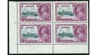 SG117a. 1935 1/- Slate and purple. 'Extra Flagstaff'. U/M margin