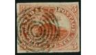 SG5. 1852 3d Red. Superb used Target cancel...