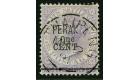 SG45. 1891 1c on 6c Lilac. Superb fine well centred...