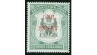 SG53a. 1897 1d on 3/- Black and sea-green. "PNNEY" for "PENNY".