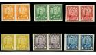 SG275-280. 1928 Set fo 6. 'Imperforate Pairs'. Fantastic U/M...