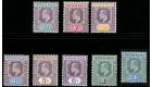 SG20a-27a. 1906 Set of 8 'Chalk-Surfaced Paper'. Superb mint...