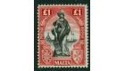 SG139. 1922 £1 Black and carmine-red. Superb fresh mint with...