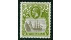 SG112. 1922 10/- Grey and olive-green. Superb fresh mint...