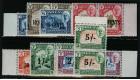 Mukalla. SG20-27. 1951 Set of 8. Brillaint U/M Marginal Pairs