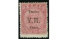 SG18. 1874 12c on 6d Rose. Very fine mint...