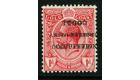 SG H35g. 1915 1d Red. 'Overprint Double'. Superb fresh mint...