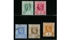 SG8-12. 1905 Set of 5. All superb used...