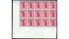 SG A3. 1911 1d Carmine. Post Office fresh U/M mint block...