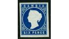 SG7. 1874 6d Deep blue. Superb fresh mint with...