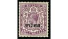 SG320s. 1912 50r Dull purple. 'SPECIMEN'. Very fine...