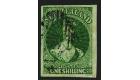 SG86. 1862 1/- Deep green. 'Pelure Paper'. Superb used...