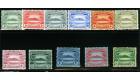 SG8-17. 1908 Set of 11. Superb fresh mint...