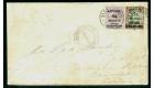 SG10/11. 1900 Cover to Manchester, bearing both values in...