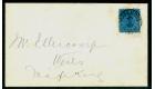 SG19. 1900 Neat local cover bearing 3d. Pale blue cancelled by c