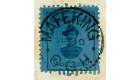 SG19. 1900 Neat local cover bearing 3d. Pale blue cancelled by c