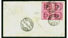 SG3. 1900 (May 3). 3d on 1d Carmine. Cover to Cape Town (Norther