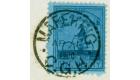 SG18. 1900 1d Deep blue/blue. Brilliant fine used on cover...