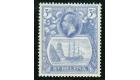 SG101b. 1923 3d Bright Blue. 'Torn Flag'. Superb fresh mint with