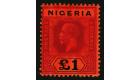 SG12ba. 1929 £1 Purple and black-red. Superb fresh mint with...