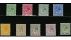 SG81-89. 1912 Set of 9. Superb fresh mint...