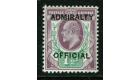 SG O103. 1903 1 1/2d Dull purple and green. Brilliant U/M...