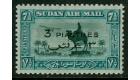 SG76b. 1938 3p on 7 1/2p Green and emerald. Brilliant fresh well