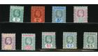 SG84-93. 1904 1c to $5. Set of 9. All superb fresh mint...