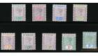 SG67-75. 1899 Set of 9. A superb fresh mint...