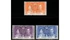 SG185s-187s. 1937 Set of 3 'SPECIMEN'. A superb fresh mint...