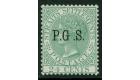 SG O9a. 1889 24c Green. "Wide Space Between 'G' and 'S'". Superb