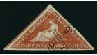 SG1a. 1853 1d Deep brick-red. Brilliant fine used...