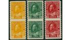 SG256a,257b,258a. 1922 IMPERFORATE...