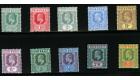 SG59-68. 1907 Set of 10. Superb fresh mint...