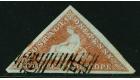 SG1. 1853 1d Pale brick-red. Superb used with huge...